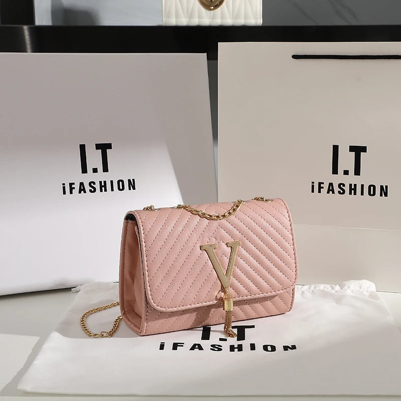 Embroidery Women Crossbody Bag Thread Luxury Handbag.Shoulder Bag