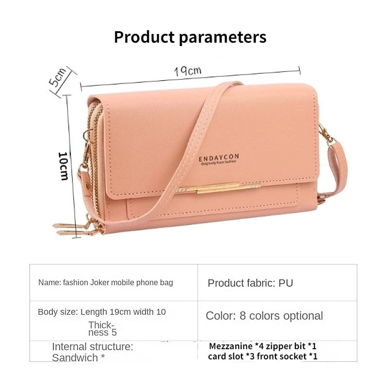 New Women's Wallet Korean Multifunctional Shoulder Bag