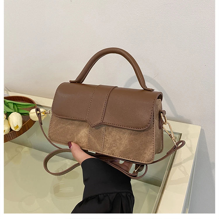 Leather Shoulder Bag.Fashion Crossbody Bags Vintage  Underarm Bag