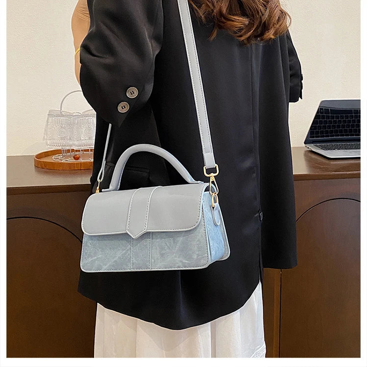 Leather Shoulder Bag.Fashion Crossbody Bags Vintage  Underarm Bag