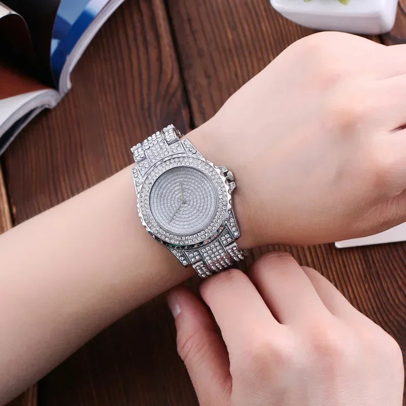 Fashion Crystal Full Steel Women Watches Ladies Wristwatch Quartz Woman