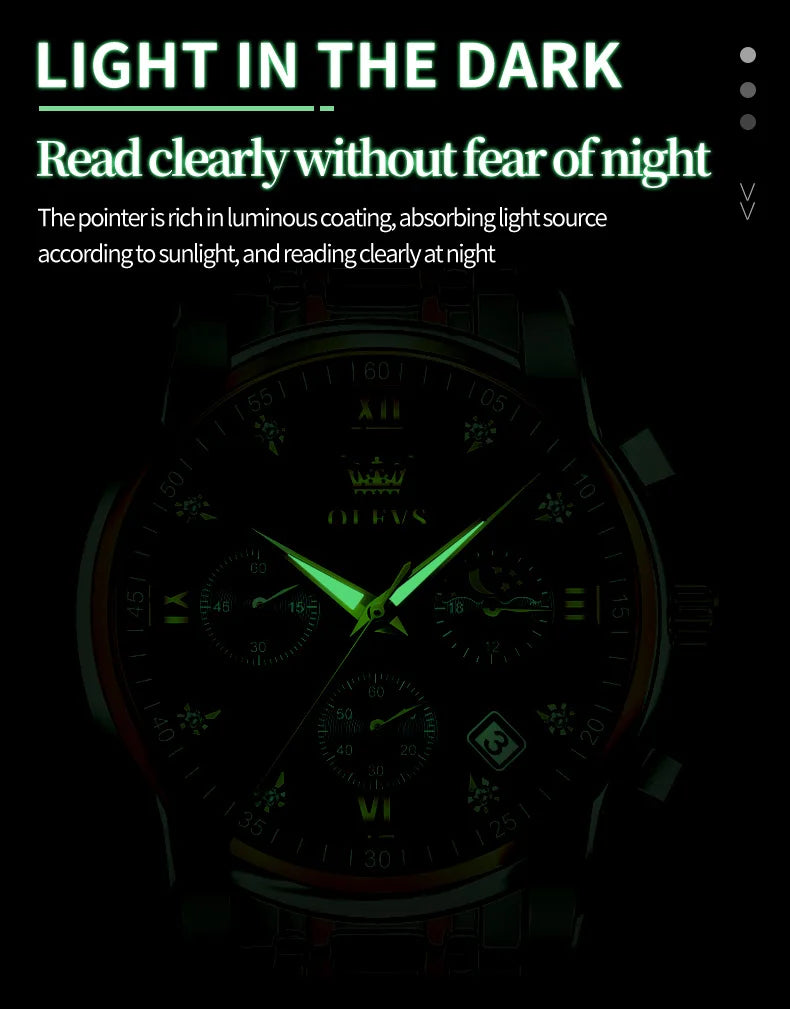Luxury Stainless Steel Wristwatch For Men