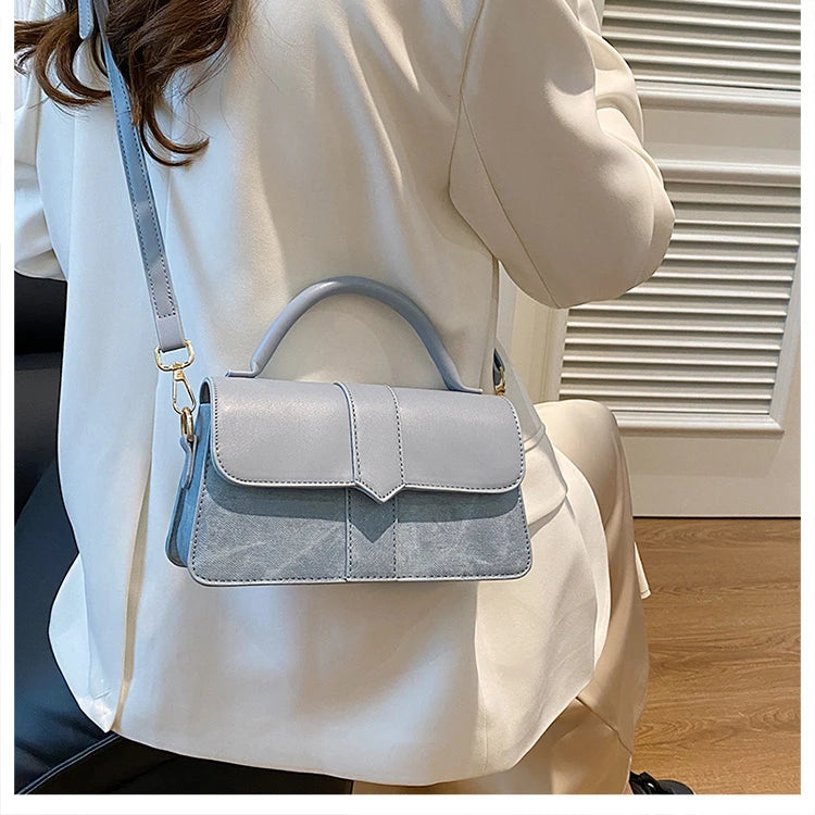 Leather Shoulder Bag.Fashion Crossbody Bags Vintage  Underarm Bag