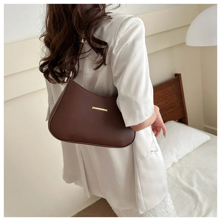 Underarm Shoulder Bags for Women.New Texture PU Leather Crossbody Bag