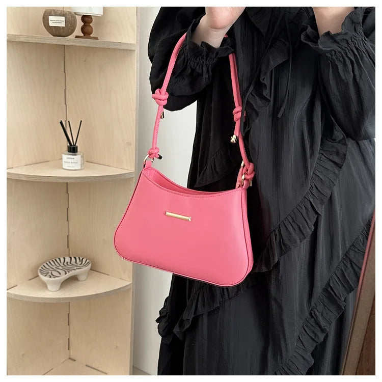 Underarm Shoulder Bags for Women.New Texture PU Leather Crossbody Bag