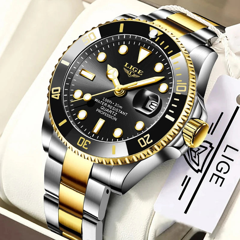 Men's Luxury Wristwatch Luxury, Date Quartz  Stainless Steel Watch
