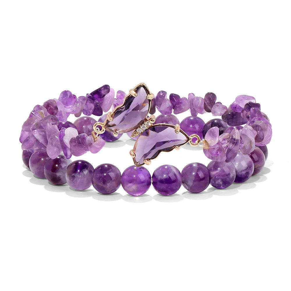 Twin Crystal Butterfly Bracelets