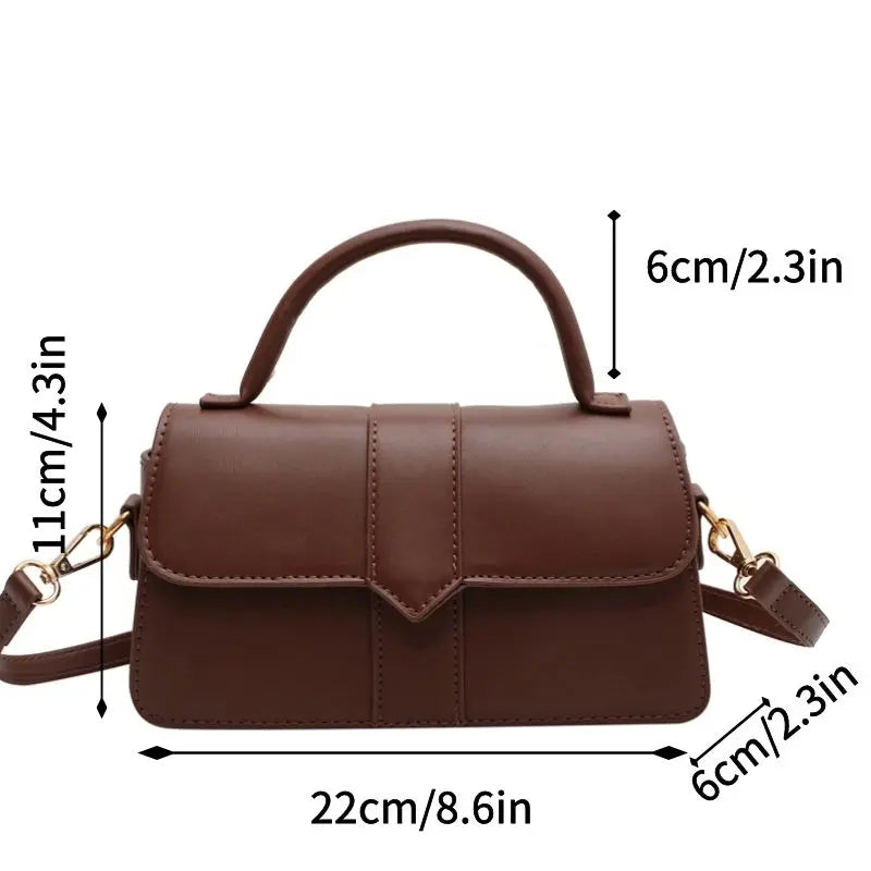 Leather Shoulder Bag.Fashion Crossbody Bags Vintage  Underarm Bag