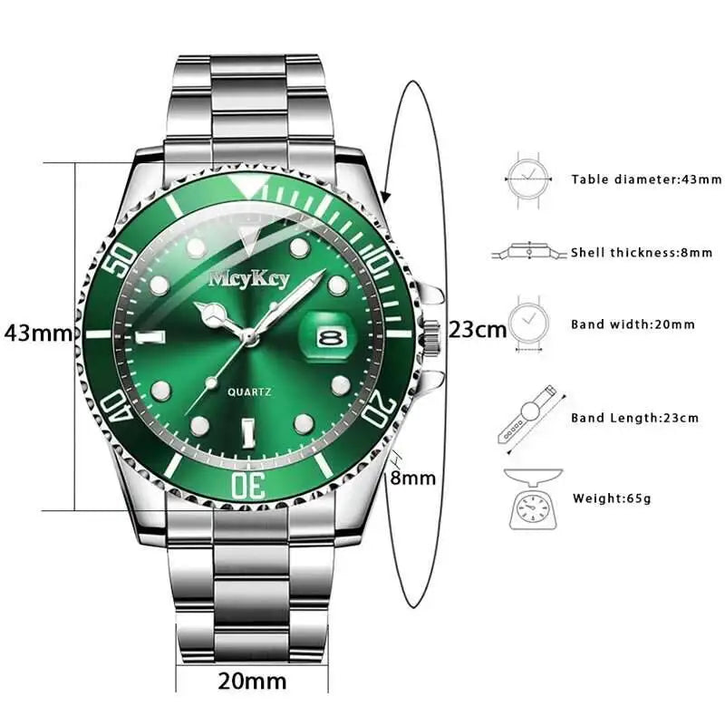 Fashion Men Calendar Quartz  Luxury Watc
