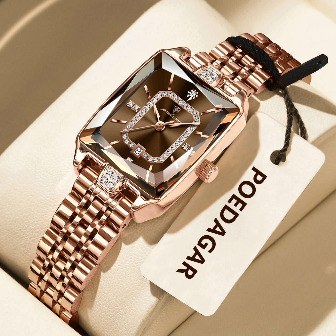 Luxury Ladies Wristwatch. Waterproof and Stainless Steel