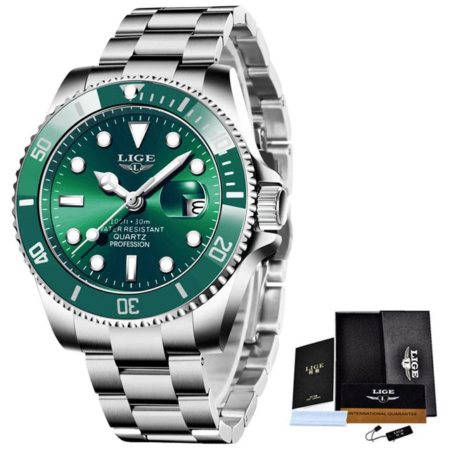 Men's Luxury Wristwatch Luxury, Date Quartz  Stainless Steel Watch