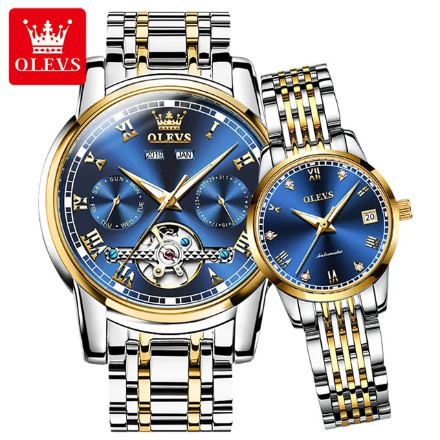 Watches for Men and Women Waterproof Watches His or Hers Lover's Watch Set