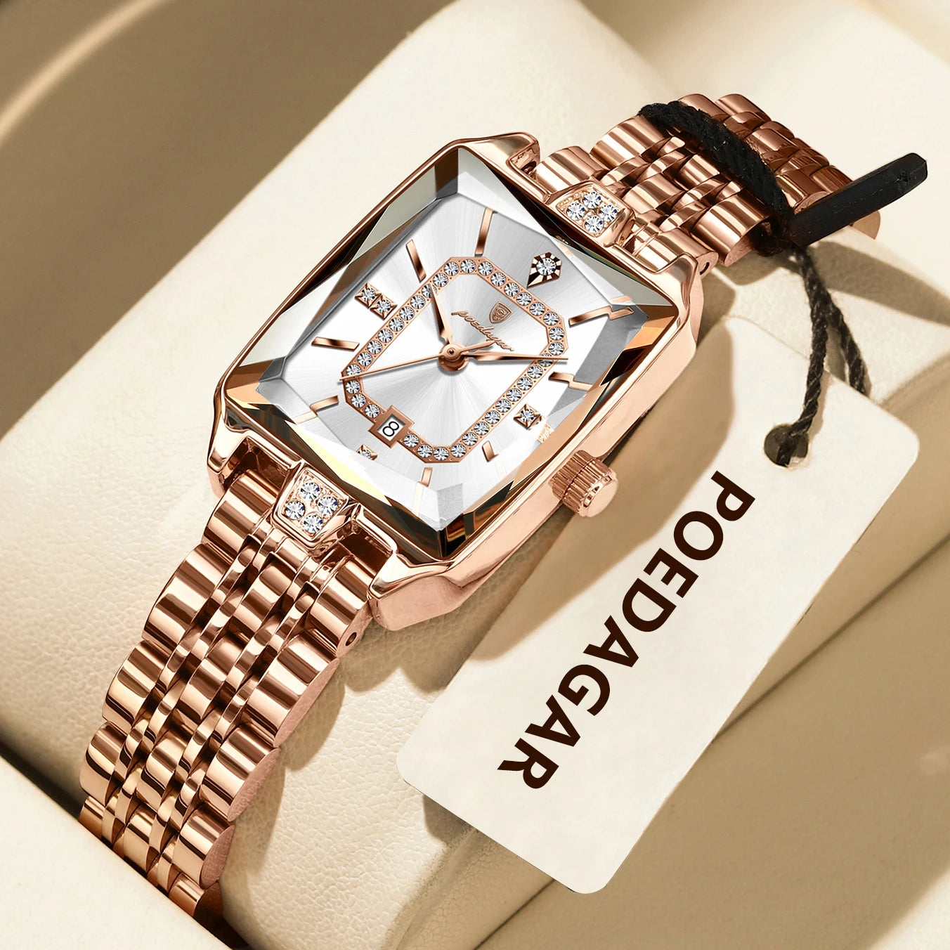 Luxury Ladies Wristwatch. Waterproof and Stainless Steel