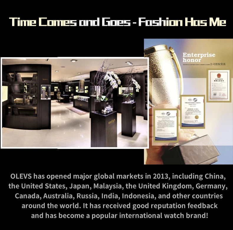 Golden Green Quartz Watch for Men.Waterproof Stainless steel  Watch