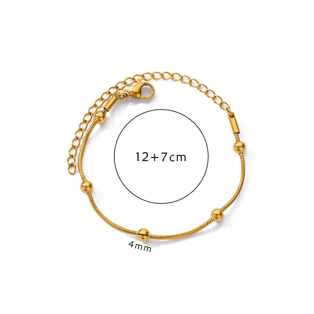 Gold Beaded Bracelet