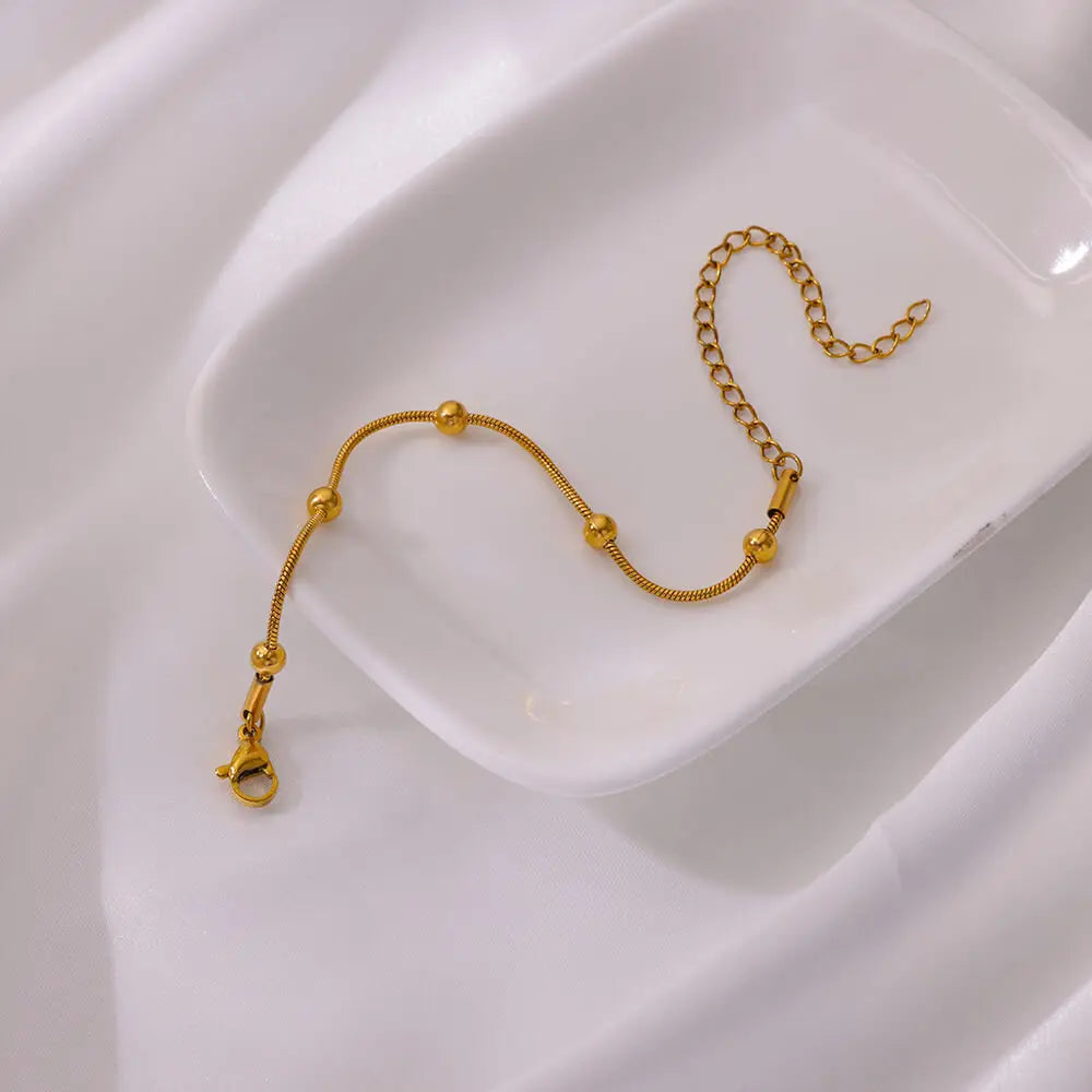Gold Beaded Bracelet