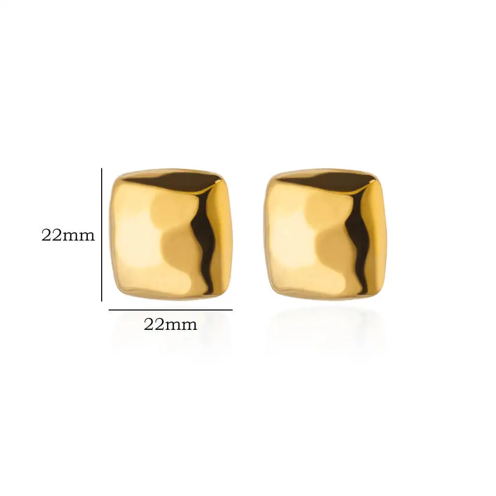 Square Stud Earrings