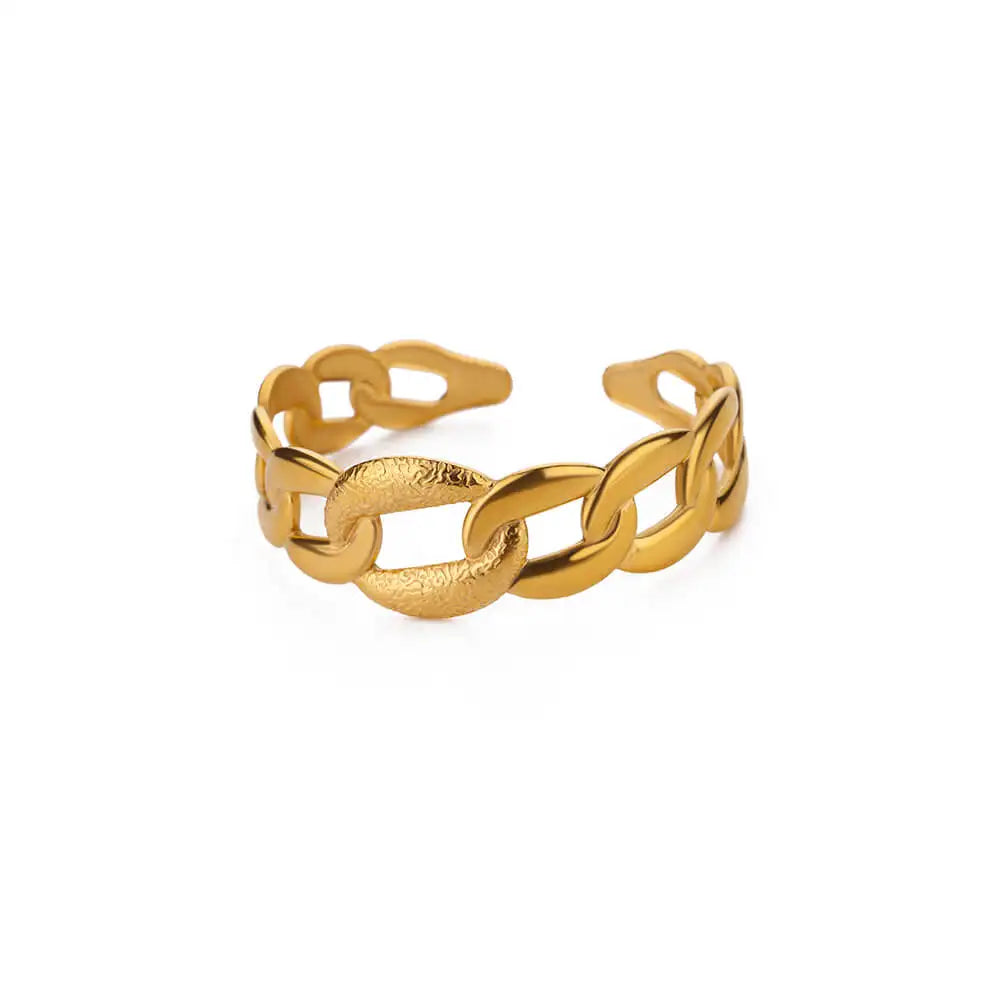 Golden Luxe Link Cuff Bracelet