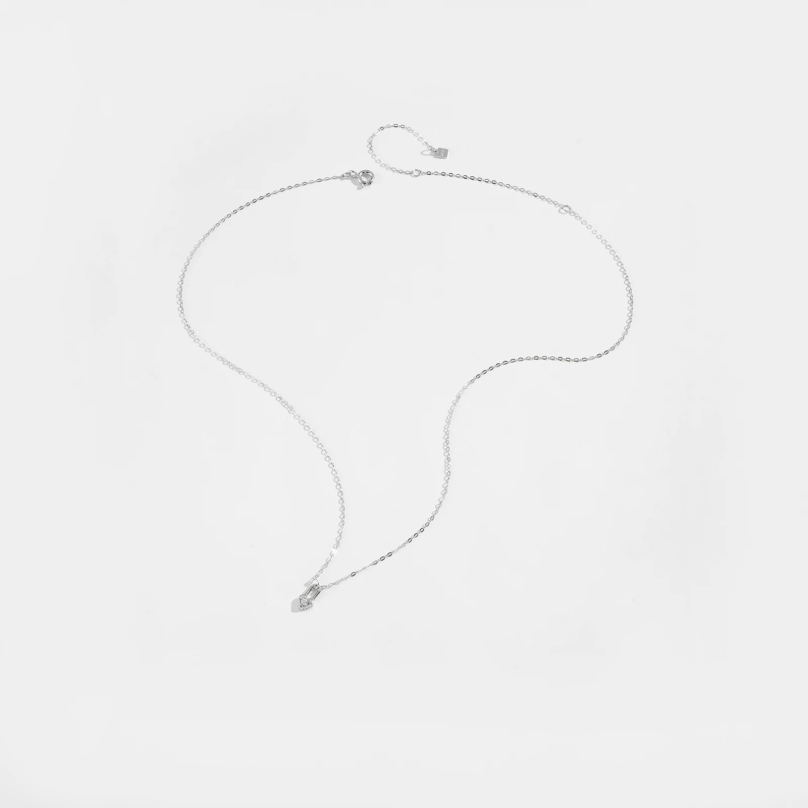 Sterling Silver Heart Padlock Necklace