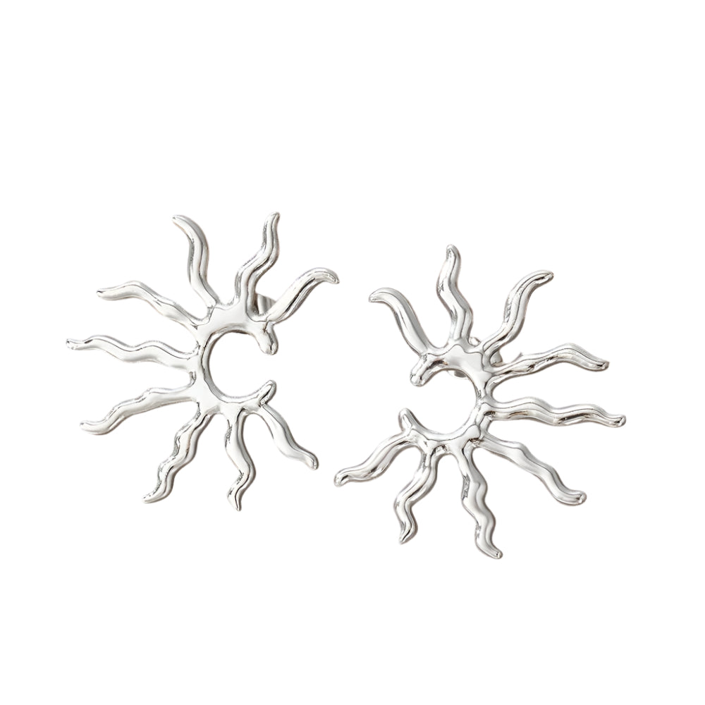 Blazing Sun Sculpted Earrings