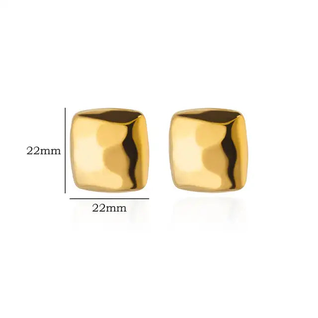 Square Stud Earrings