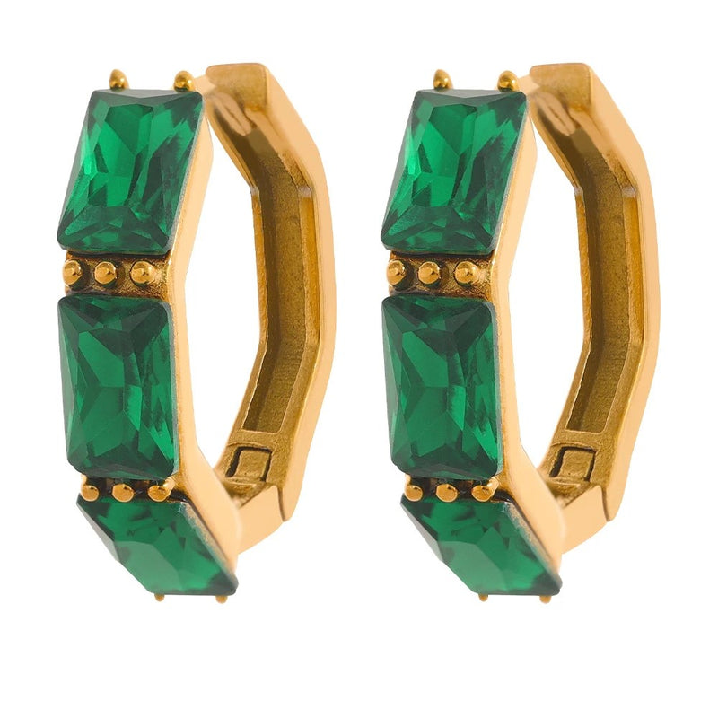 18k Gold Plated Huggie Earrings