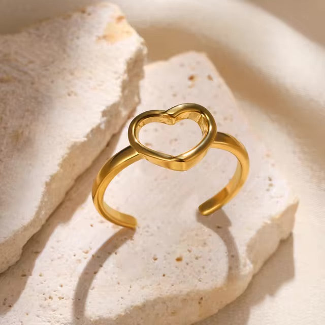 Gold Heart Ring