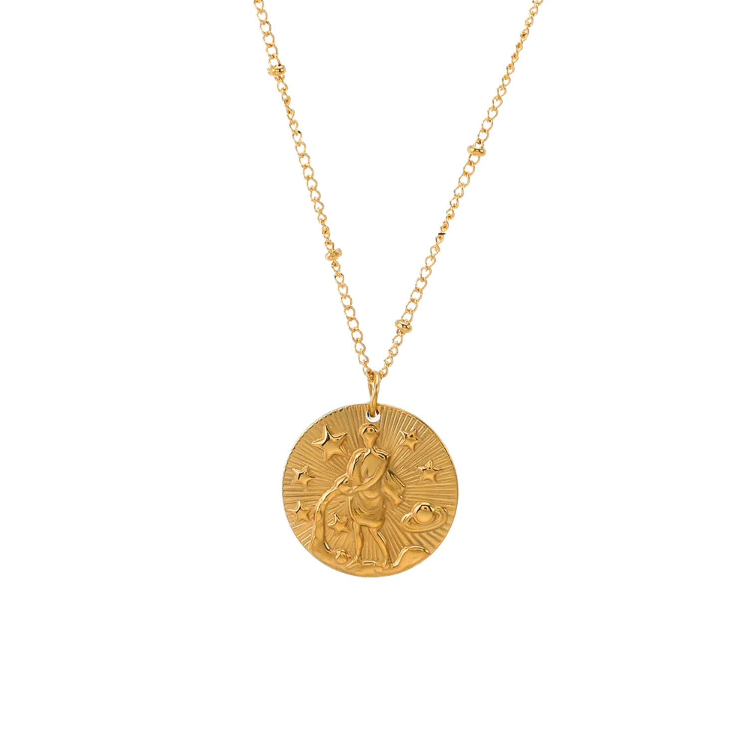 Zodiac Golden Amulet Necklace
