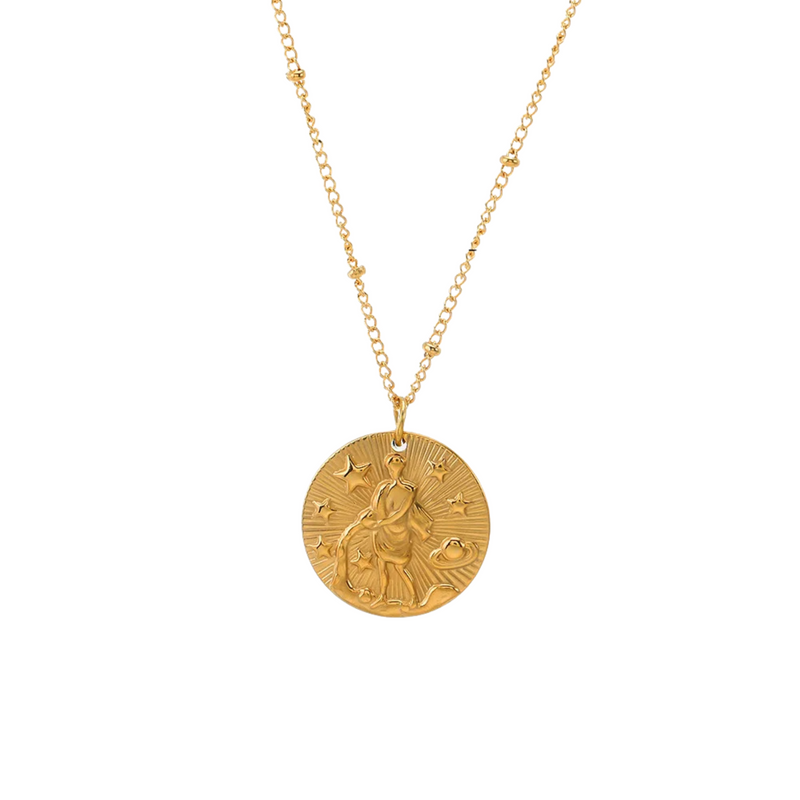 Zodiac Golden Amulet Necklace