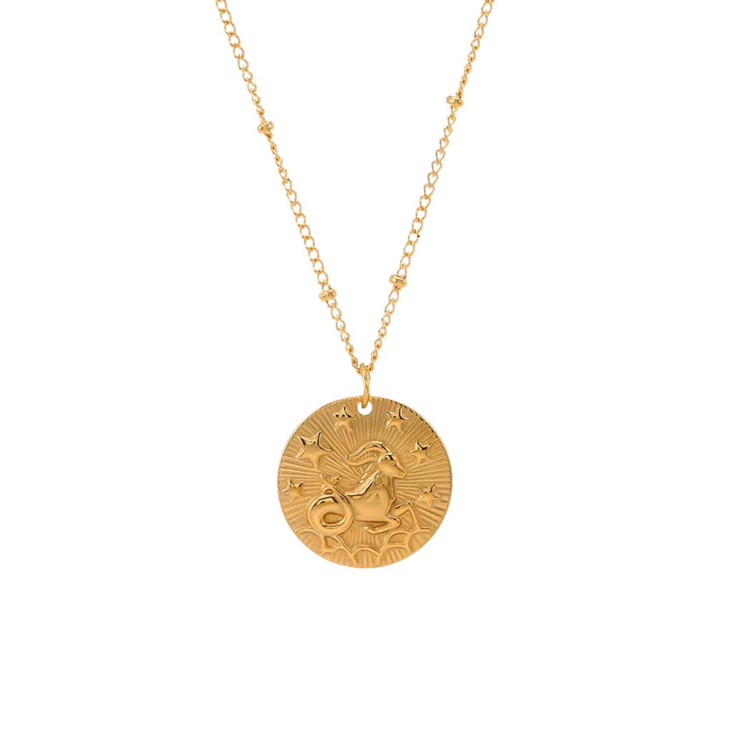 Zodiac Golden Amulet Necklace