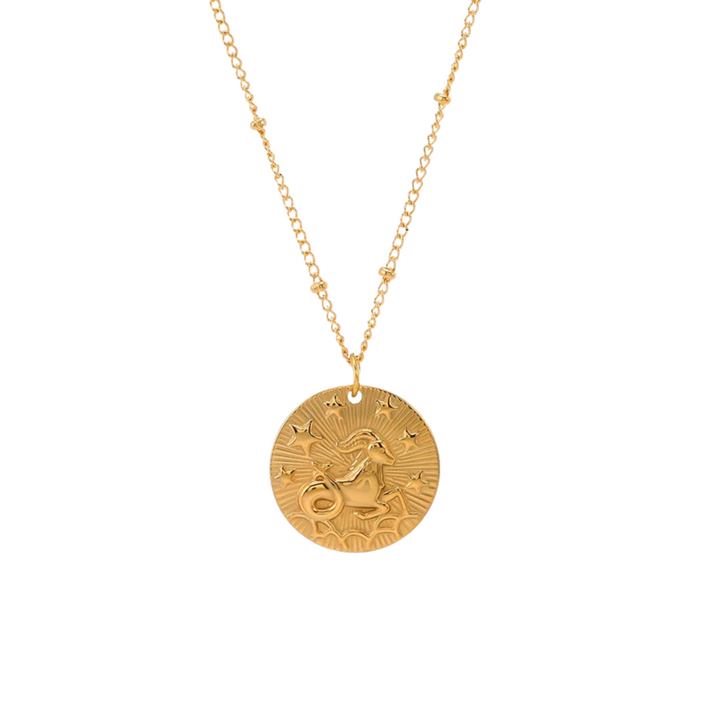 Zodiac Golden Amulet Necklace