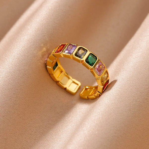 Spectrum Gemstone Ring