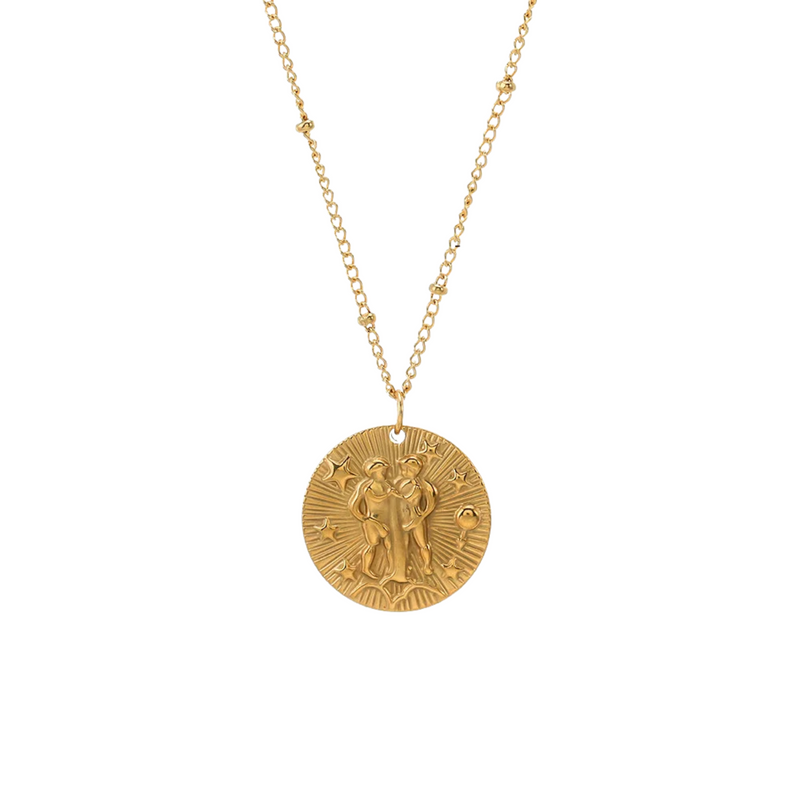 Zodiac Golden Amulet Necklace