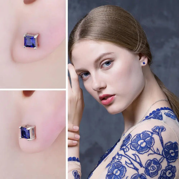 Sapphire Stud Earrings