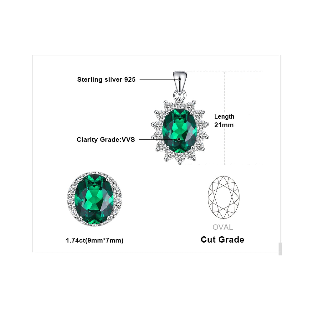 Elara Emerald Pendant
