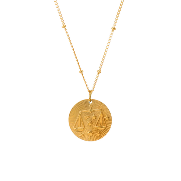 Zodiac Golden Amulet Necklace