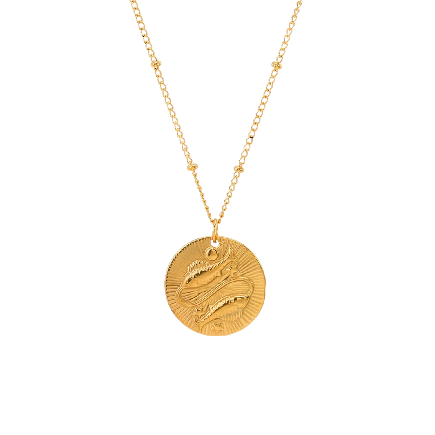 Zodiac Golden Amulet Necklace