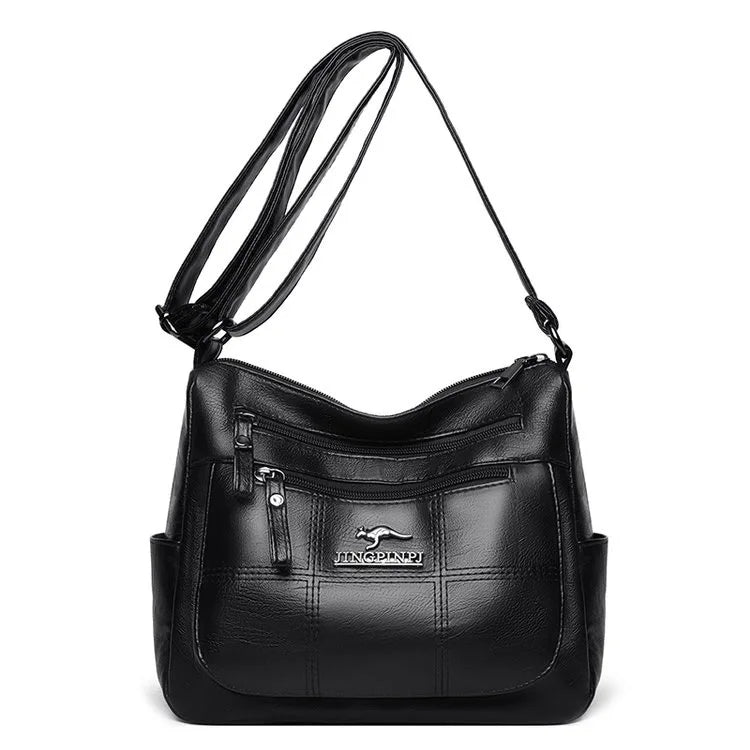 Leather Luxury Handbag. Shoulder Crossbody Handbag