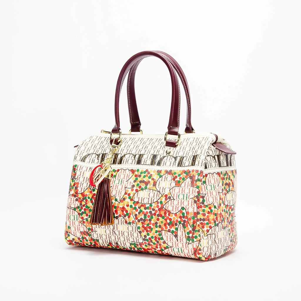 Exquisite Floral Pattern Travel Banquet High Grade Handbag