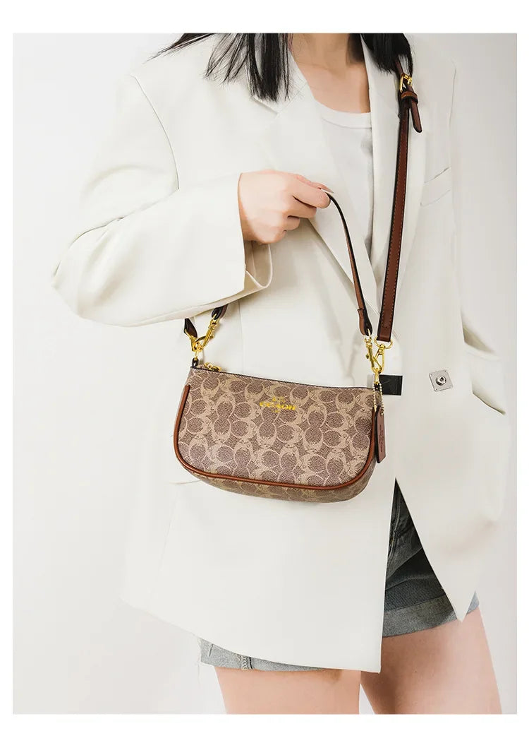 Fashionable Underarm Printed Handbag .High-End Versatile Crossbody bag