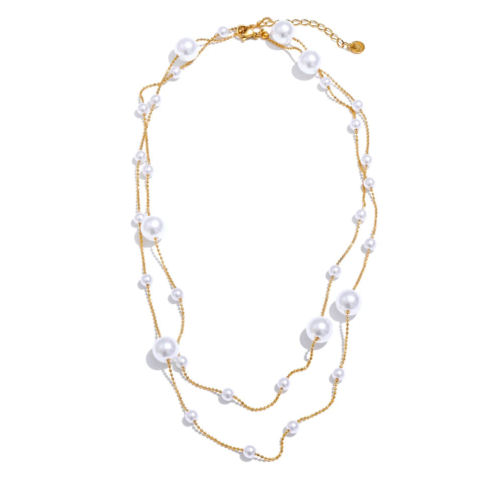 Pearl Bead Sweater Chain