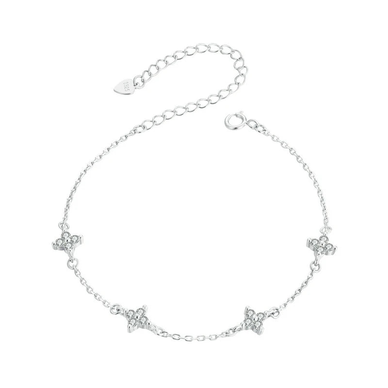 Silver Flower Bracelet
