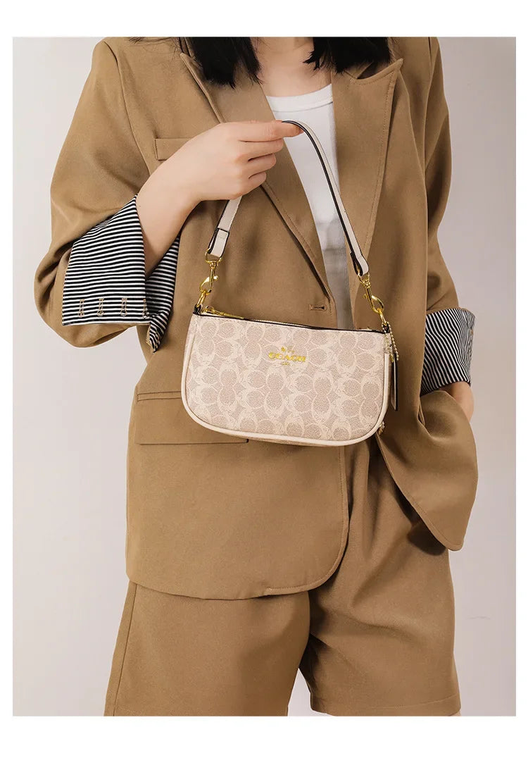 Fashionable Underarm Printed Handbag .High-End Versatile Crossbody bag