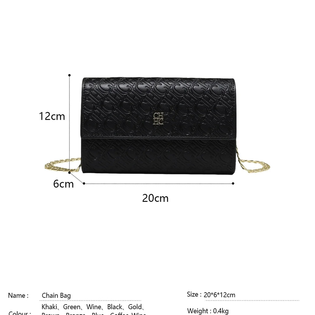 Exquisite Craftsmanship Women's Crossbody Bag. Luxury Design Chain Bag
