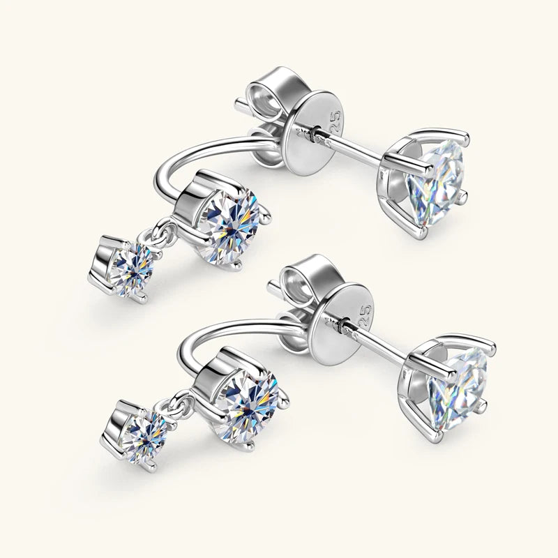 Double-Sided Stud Earrings