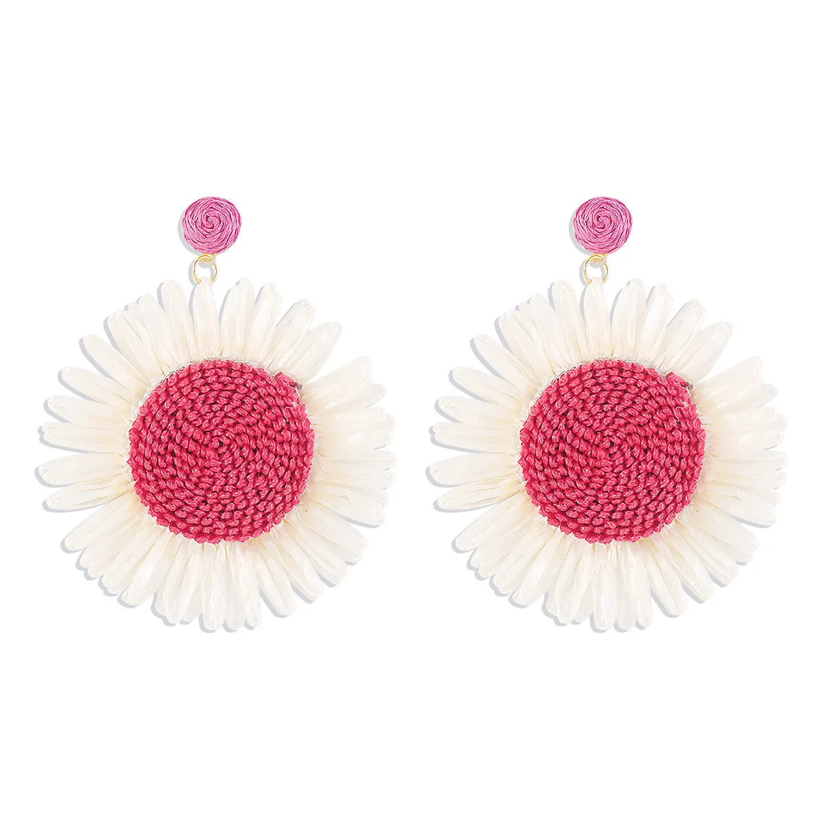 Boho Sunflower Dangle Earrings