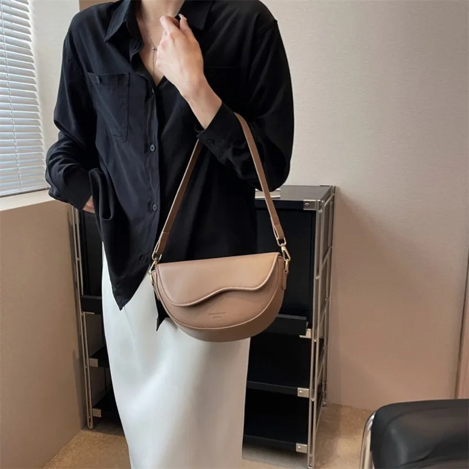 Leather Luxury Handbag. Shoulder Crossbody Handbag