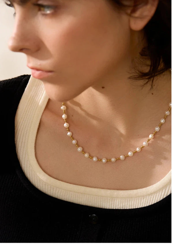 Pearl & Sterling Silver Necklace