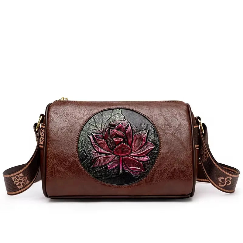 Leather Luxury Handbag. Shoulder Crossbody Handbag