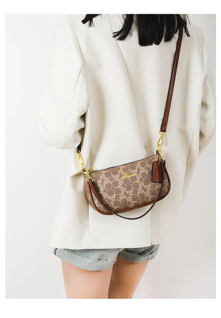 Fashionable Underarm Printed Handbag .High-End Versatile Crossbody bag